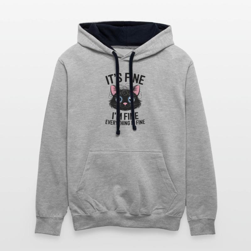 Cute black It's Fine I'm Fine Everything is Fine