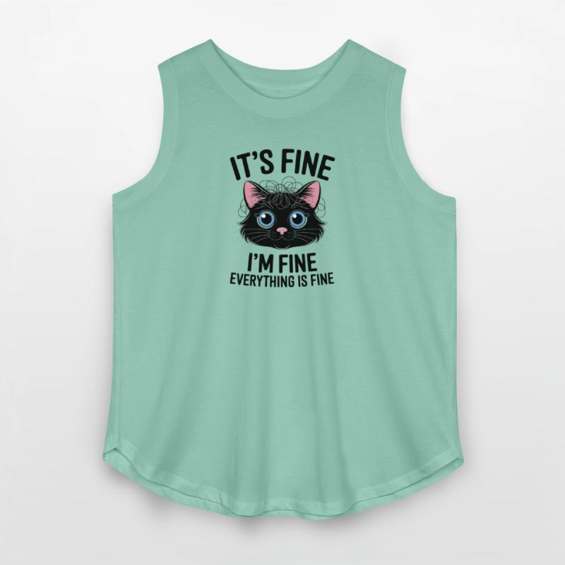 Cute black It's Fine I'm Fine Everything is Fine