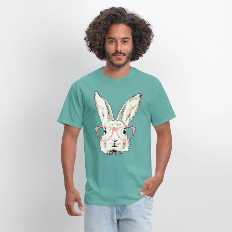 cute bunny rabbit pink glasses funny hipster