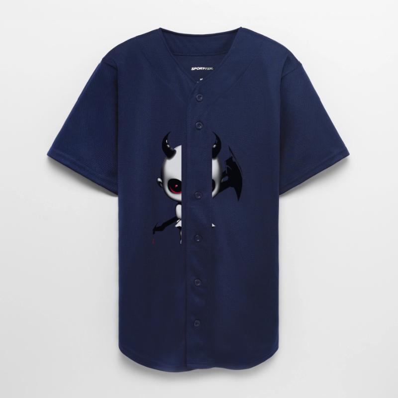 Cute Demon Baby with Horns and Bat Wings