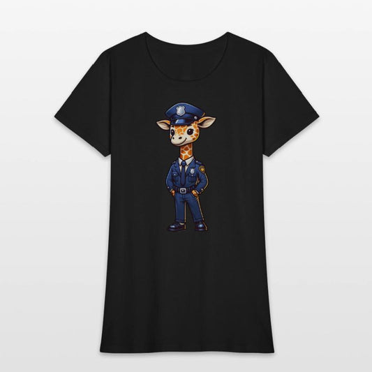 Cute Giraffe Police Officer
