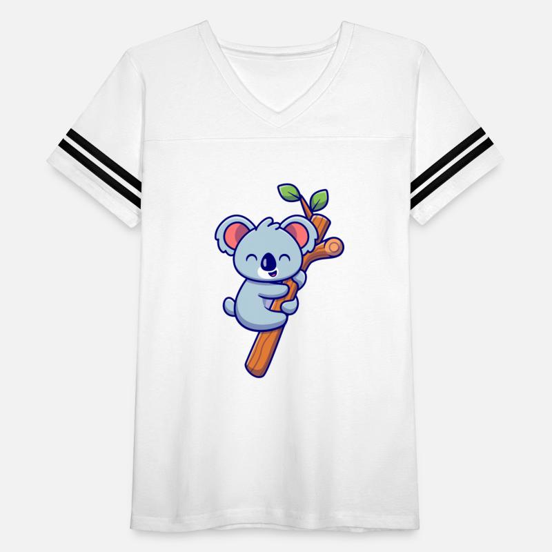 Cute Koala Hanging On Tree