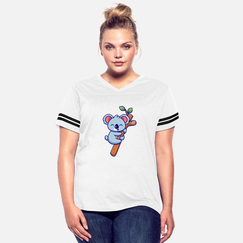 Cute Koala Hanging On Tree