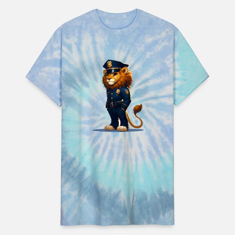 Cute Lion Police Officer