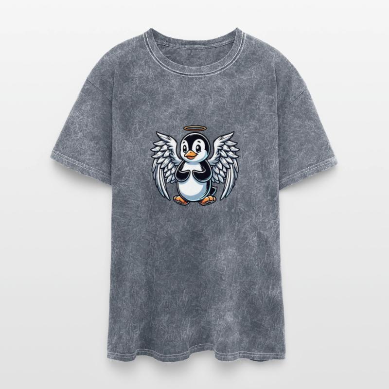 Cute Penguin Cartoon Angel Wings Halo