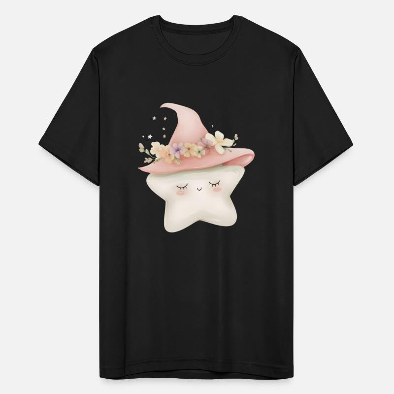 Cute Star Sleeping Star with Floral Hat