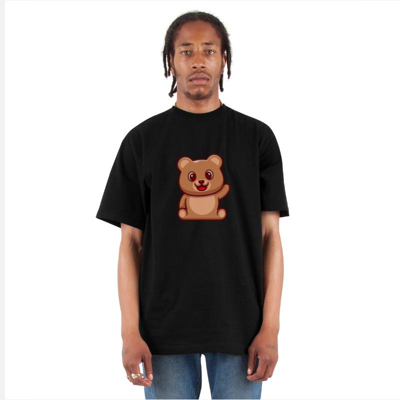 Cute Teddy Bear Waving Hand