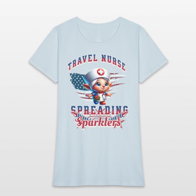 Cute Travel Nurse Spreading Sparkles