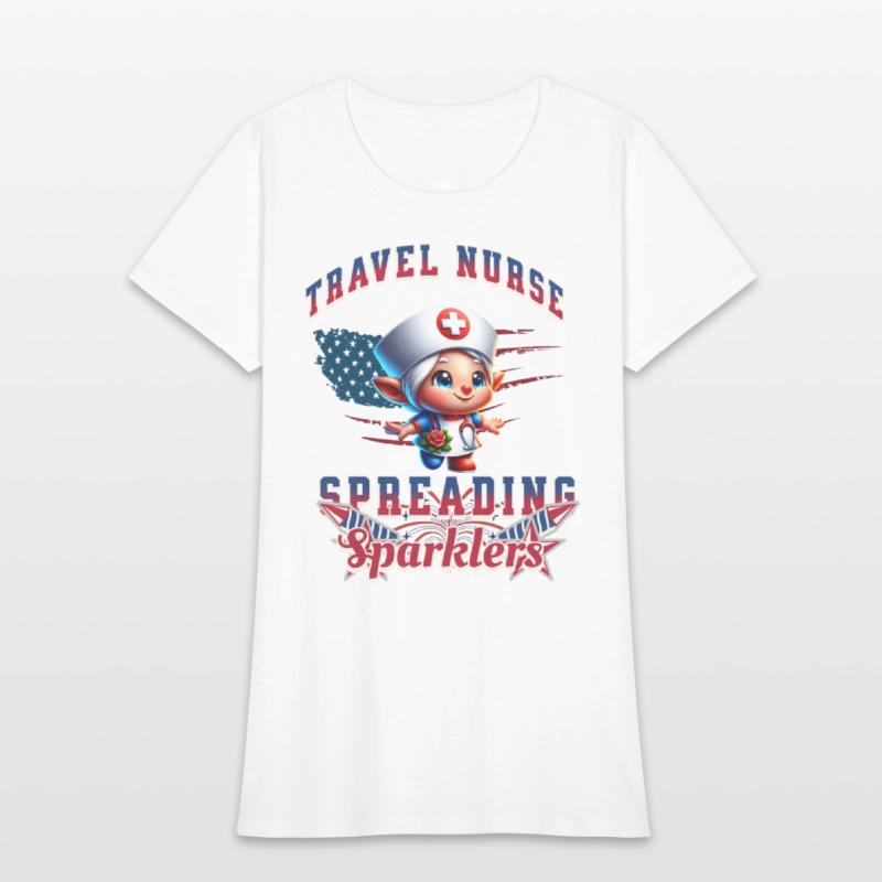 Cute Travel Nurse Spreading Sparkles