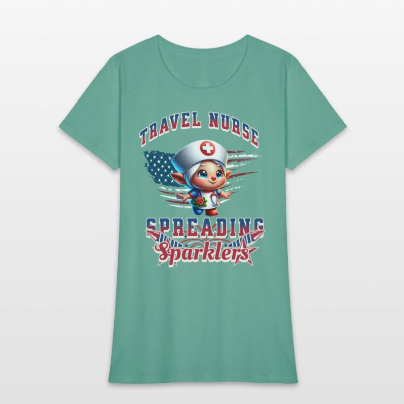 Cute Travel Nurse Spreading Sparkles