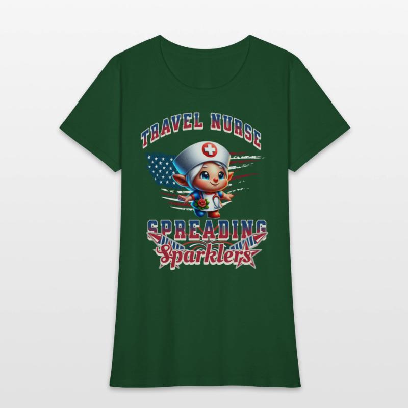 Cute Travel Nurse Spreading Sparkles