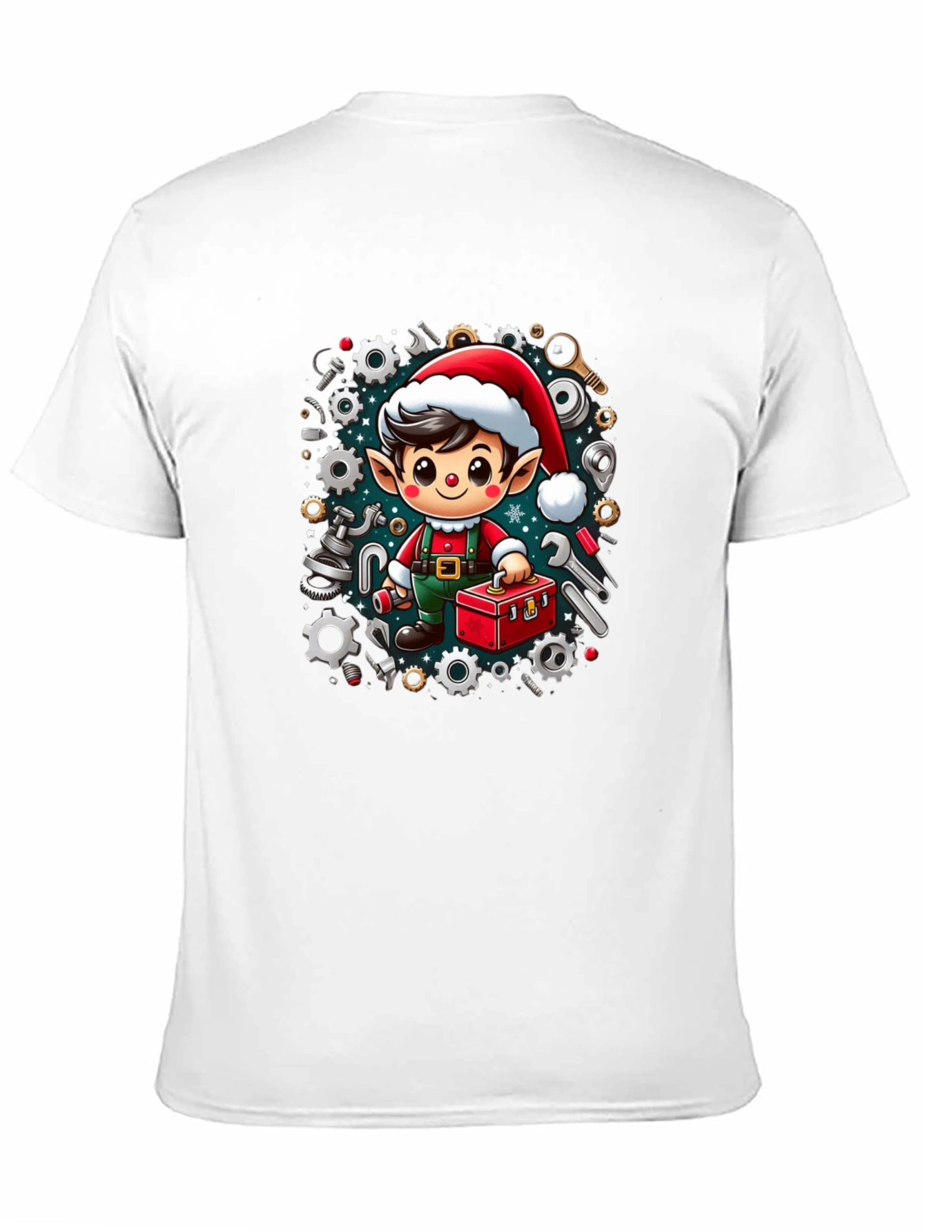 Christmas Mechanic Elf T-Shirt