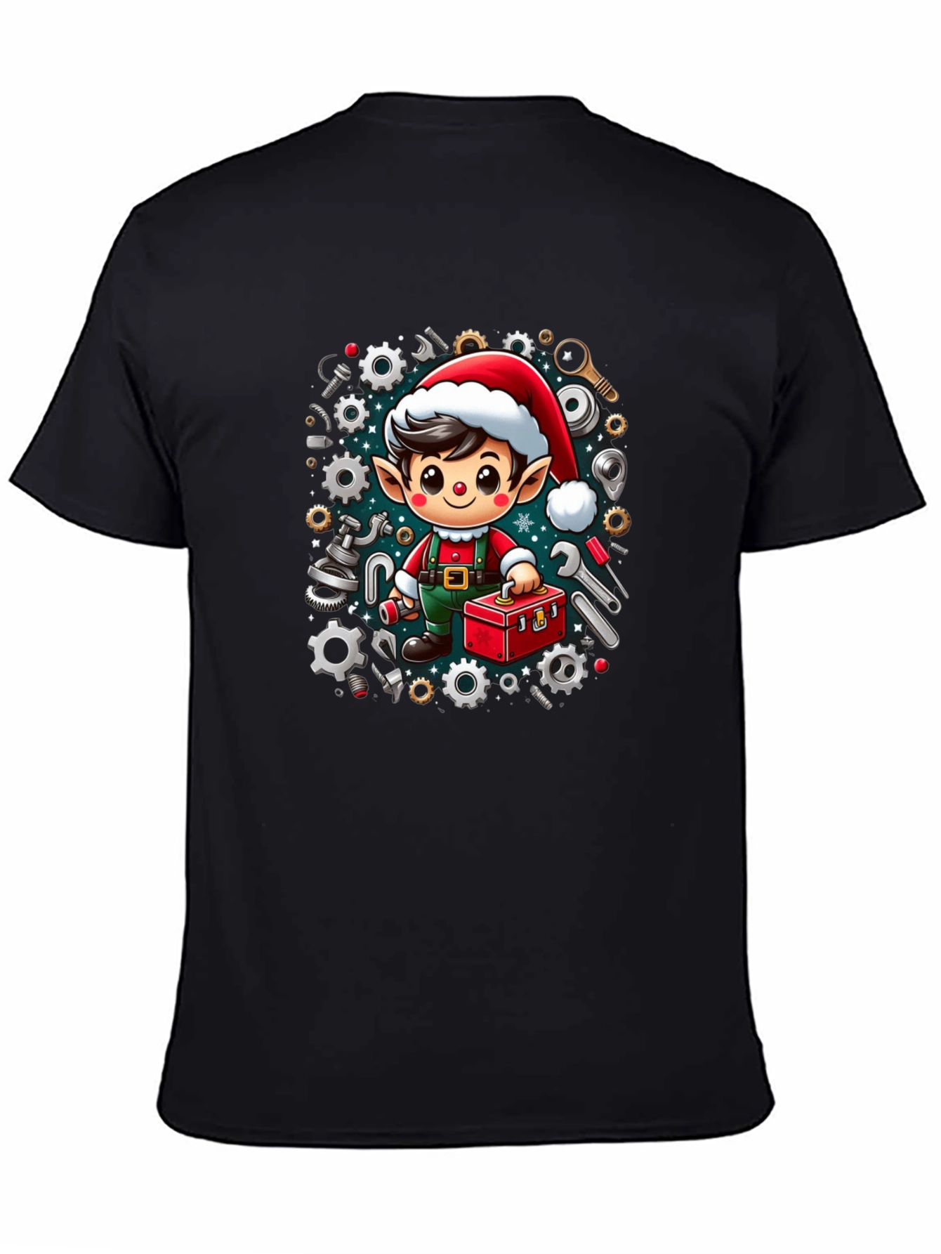 Christmas Mechanic Elf T-Shirt