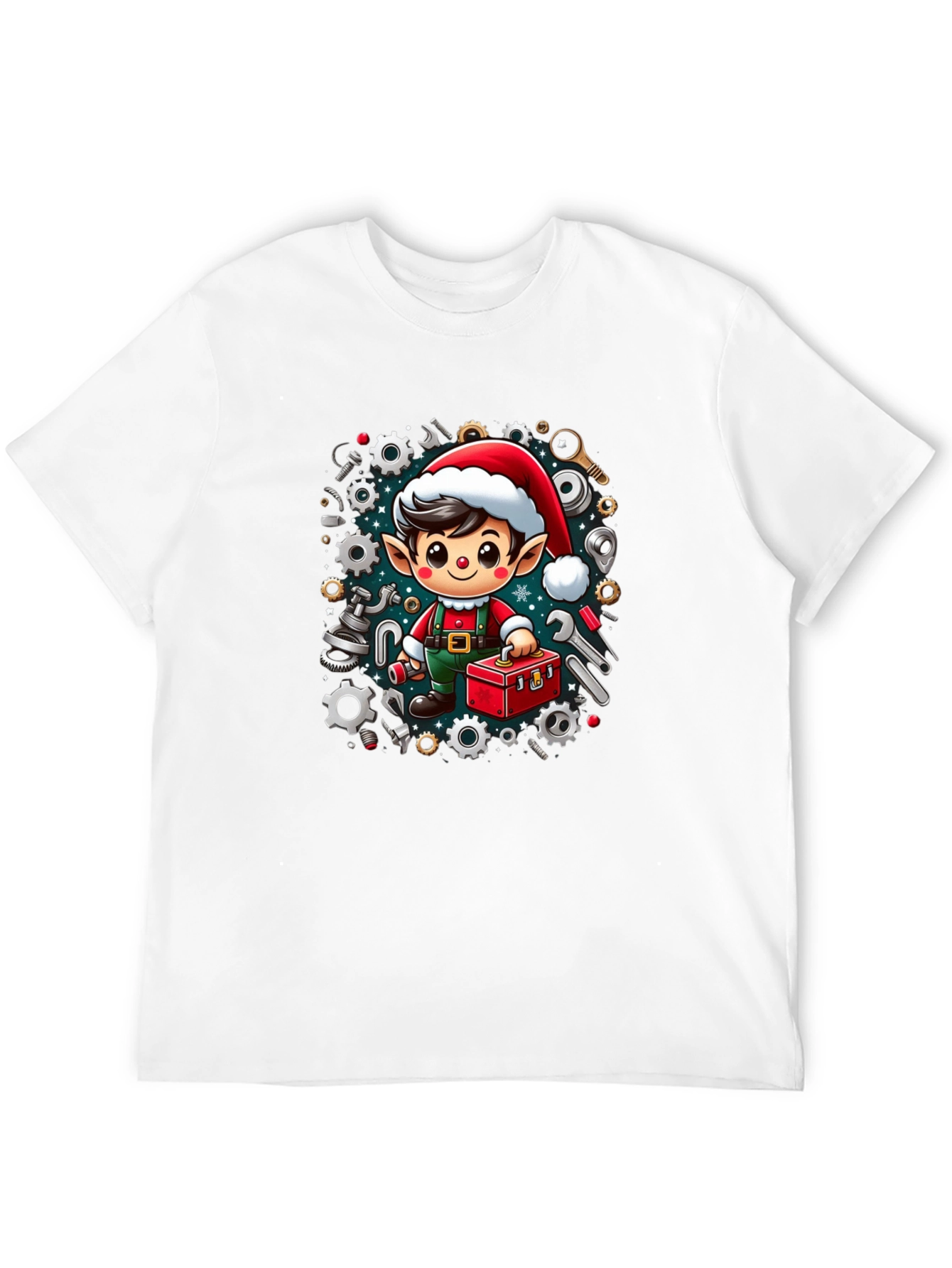 Christmas Mechanic Elf T-Shirt