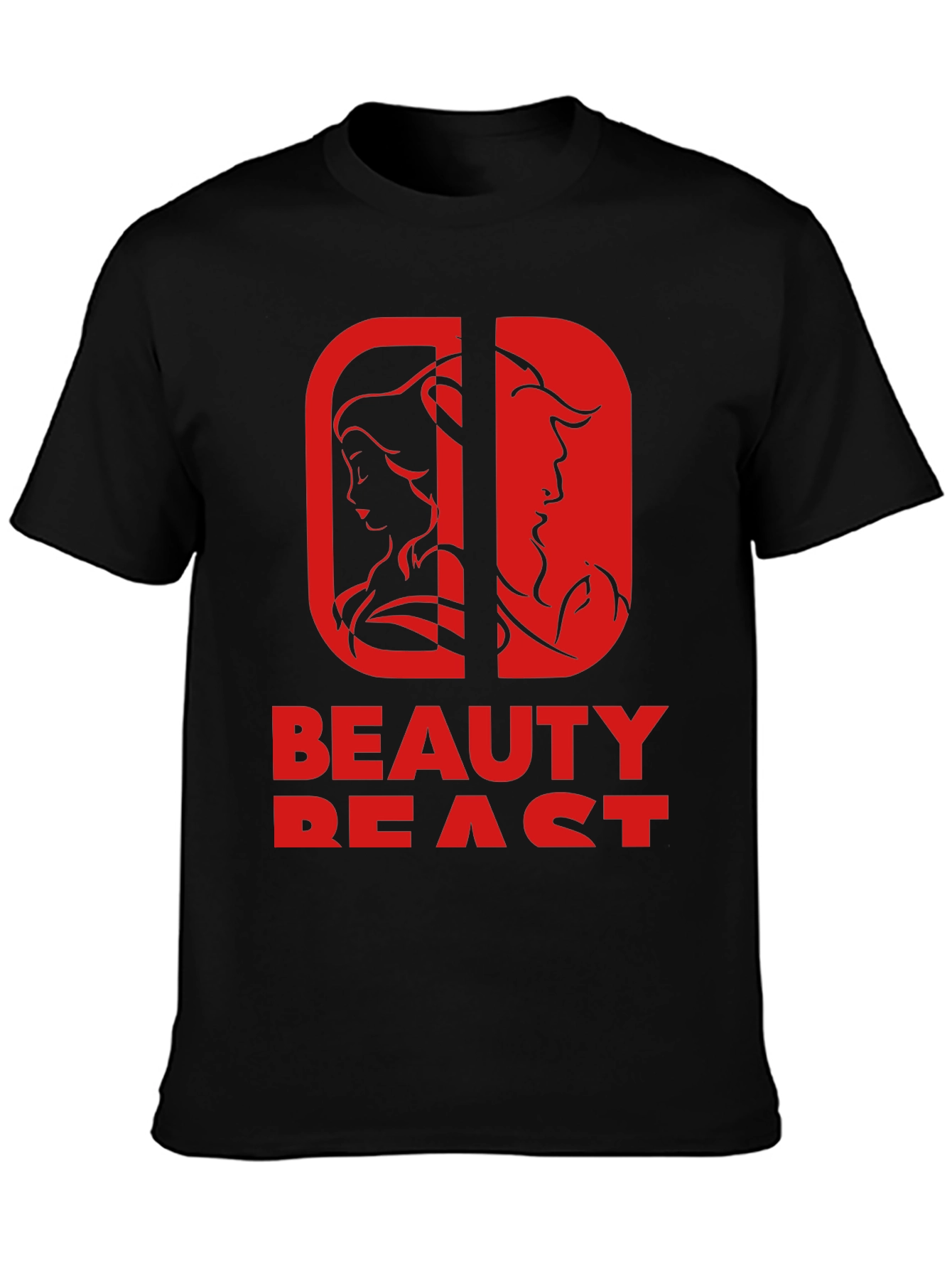 Beauty and the Beast Graphic Tee - Black