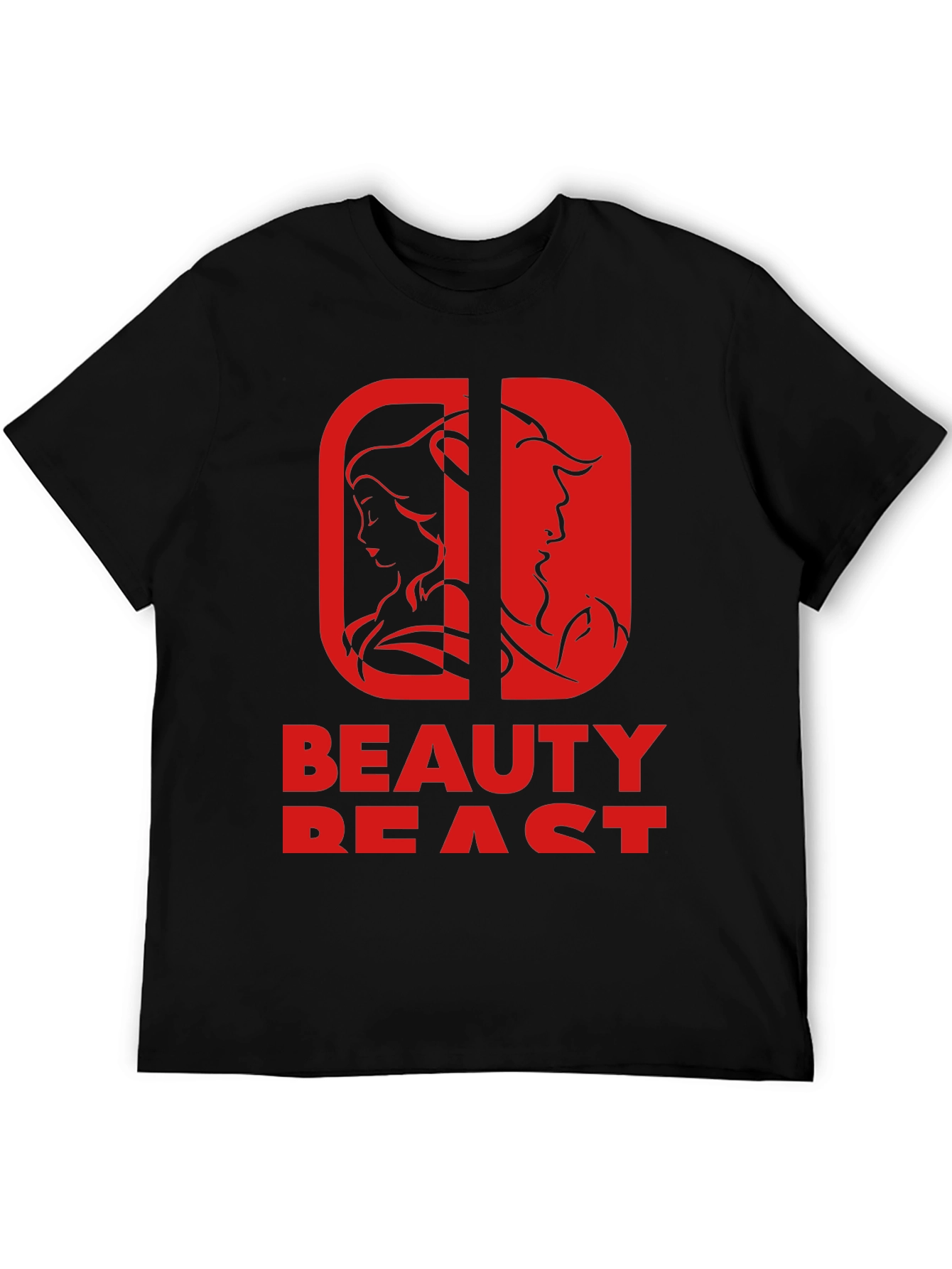 Beauty and the Beast Graphic Tee - Black