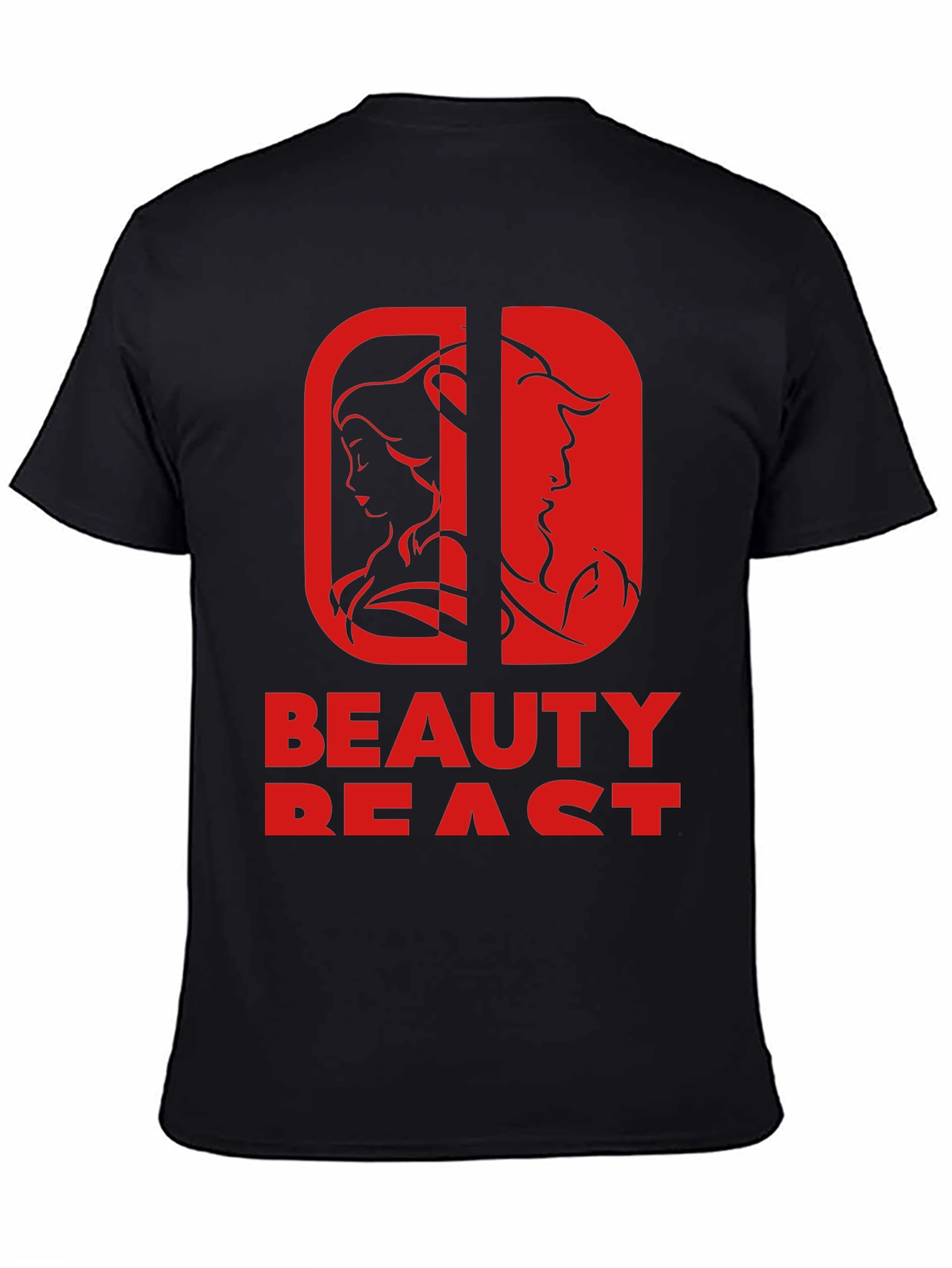Beauty and the Beast Graphic Tee - Black