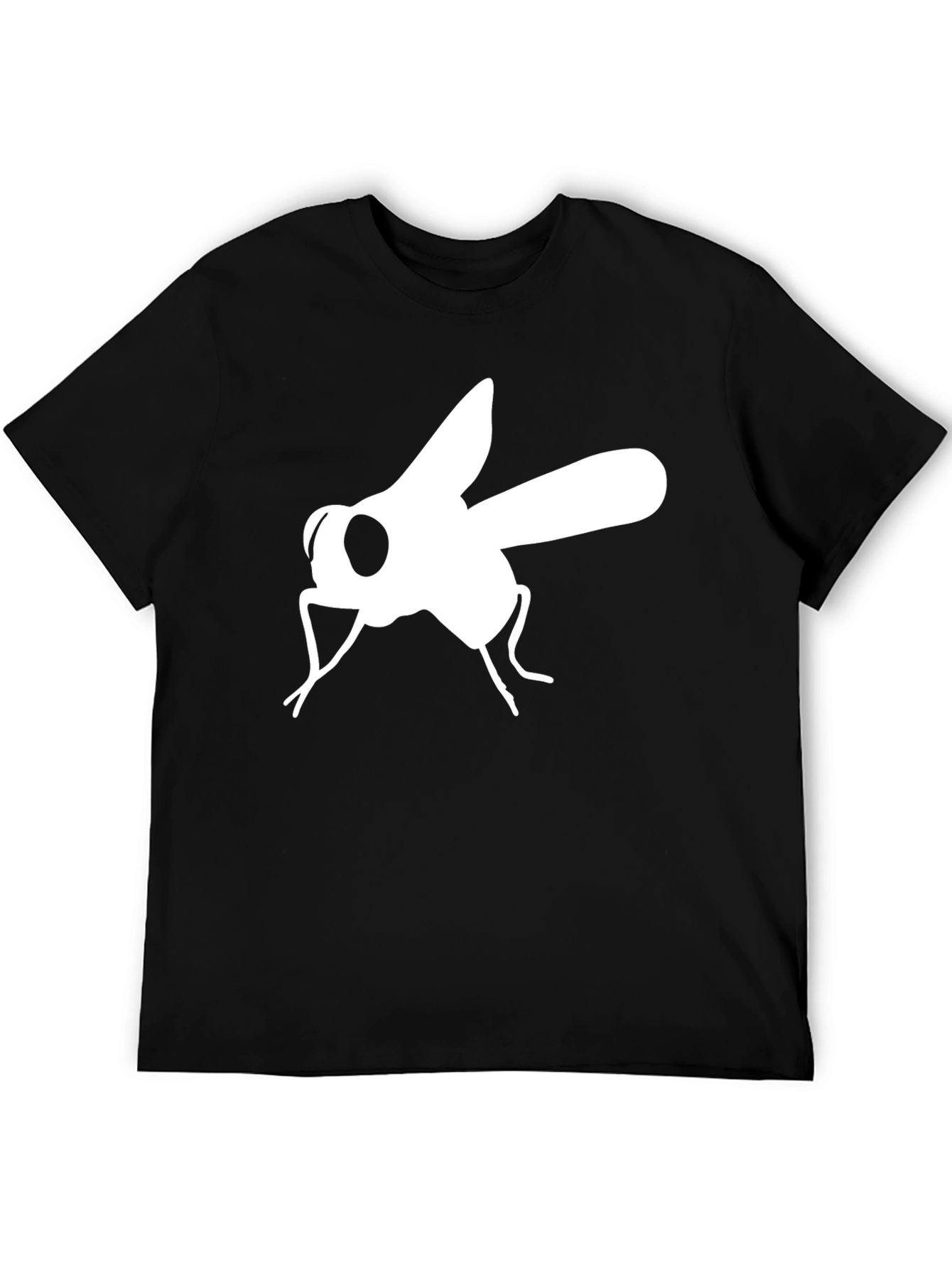 Black Fly Graphic T-Shirt - Mens Casual Tee