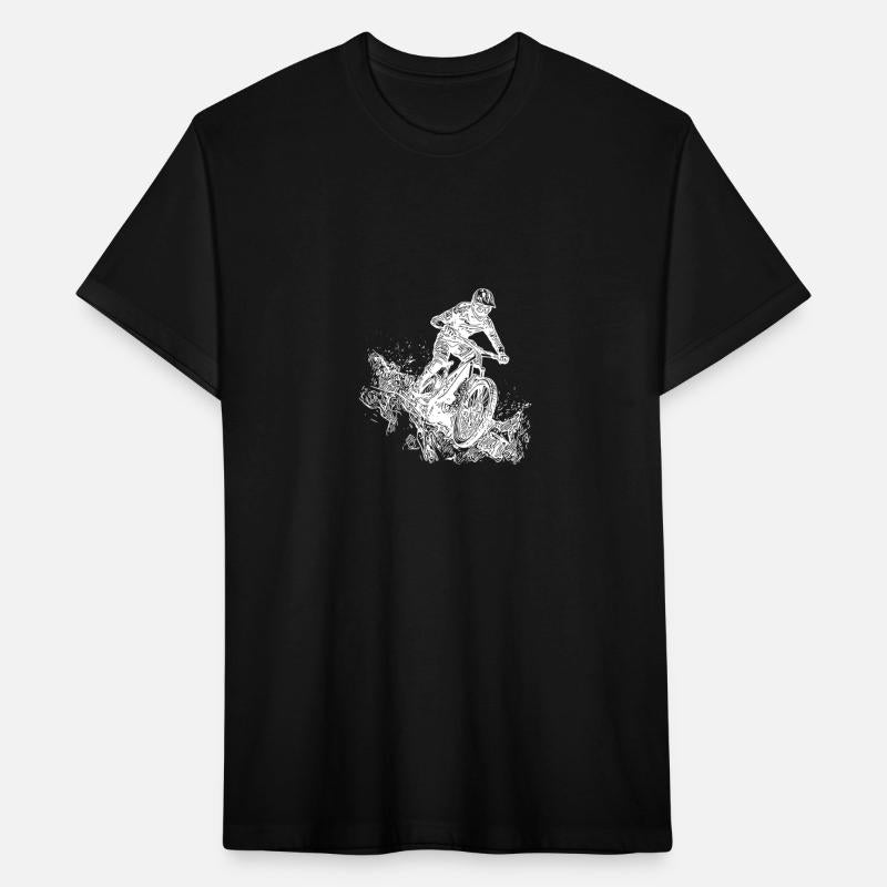 Cyclists Mountain Bikers Rain Mud Downhill