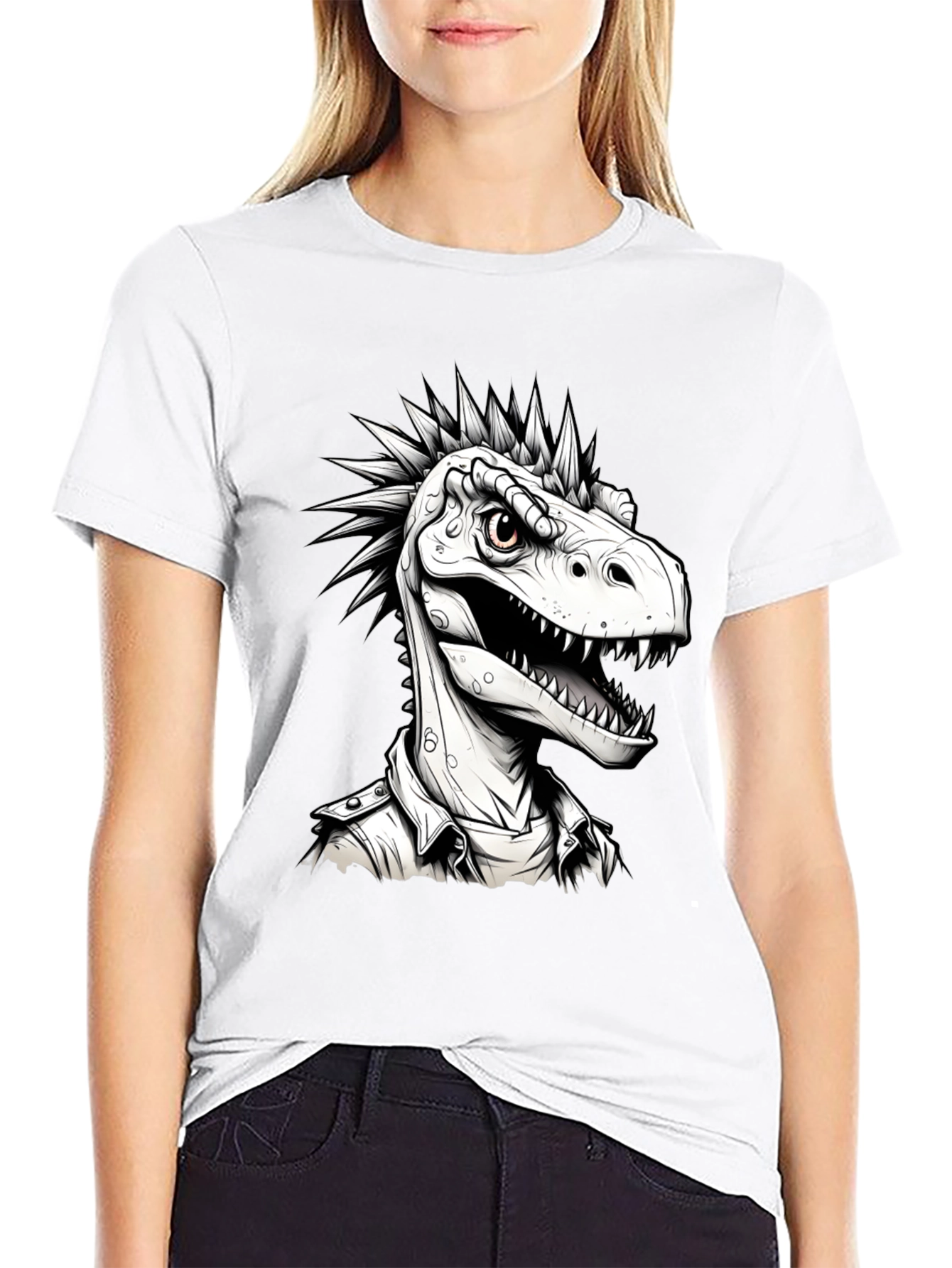 Dino Rocker T-Shirt - Black