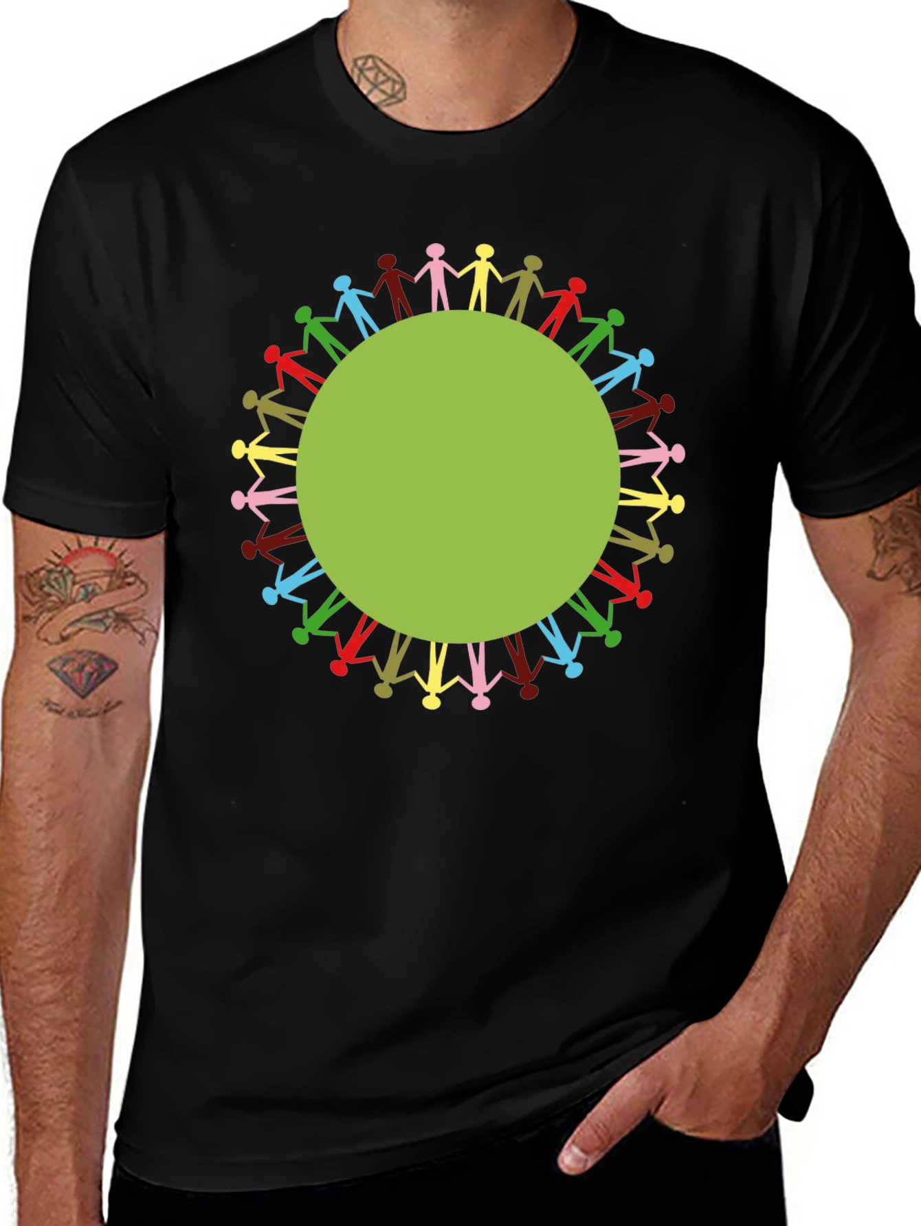 Unity Circle Graphic T-Shirt - Black