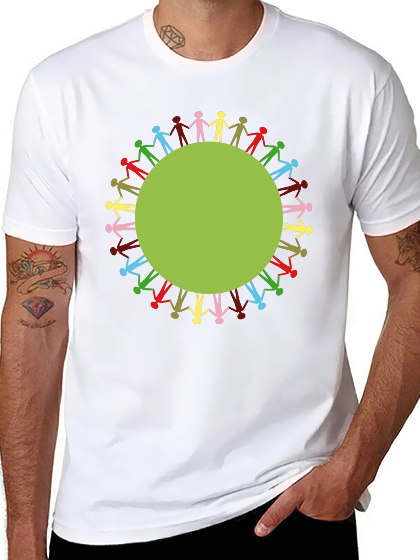 Unity Circle Graphic T-Shirt - Black