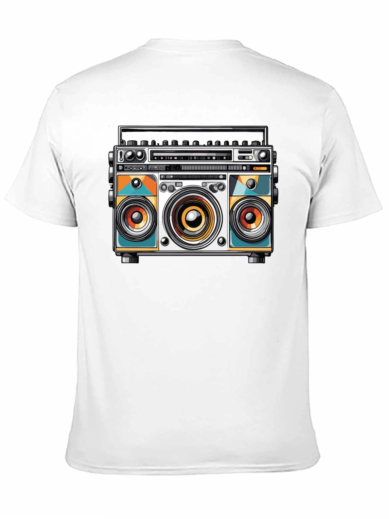 Retro Boombox Graphic Tee - Cool Music Lover Shirt