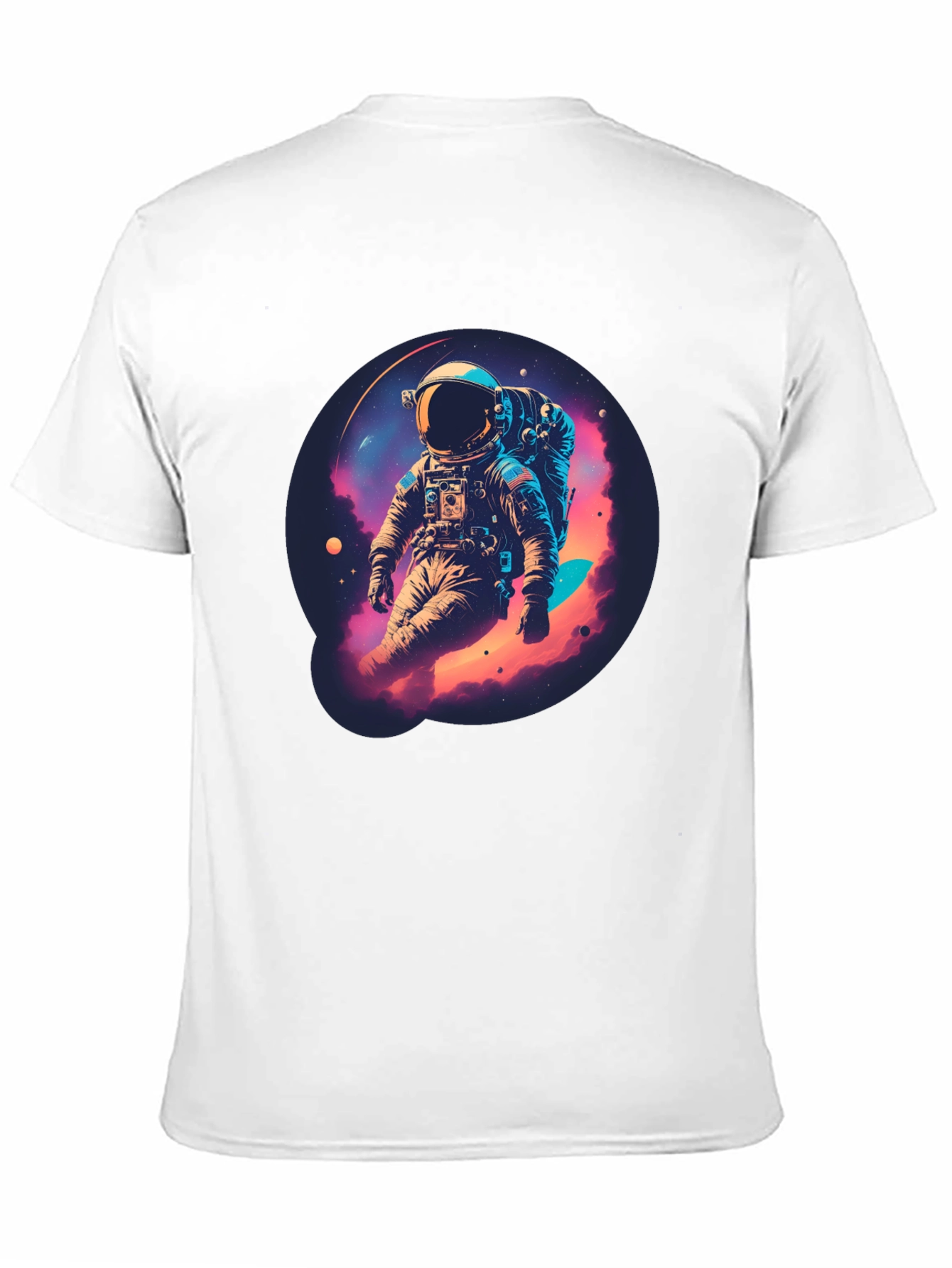 Astronaut Galaxy Black T-Shirt