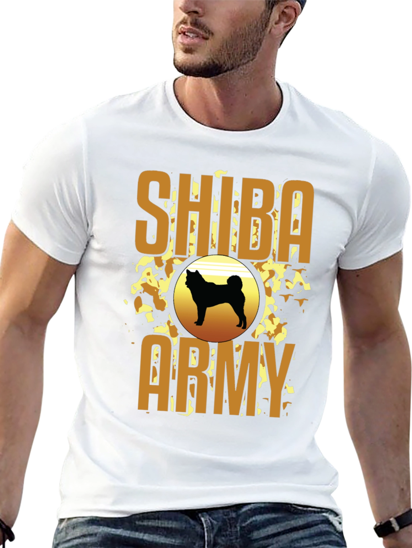 Shiba Army Graphic Tee - Dog Lover T-Shirt