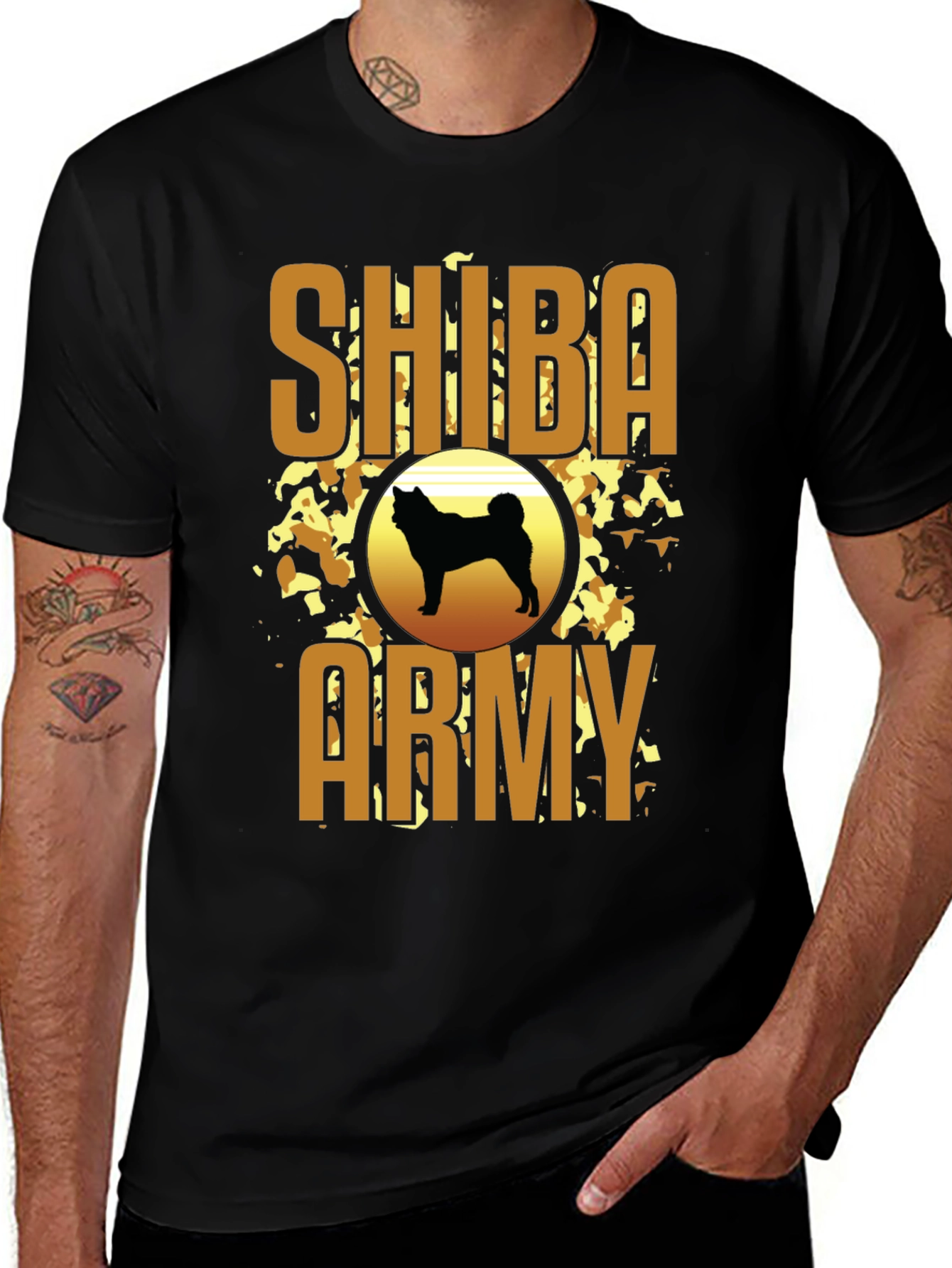 Shiba Army Graphic Tee - Dog Lover T-Shirt