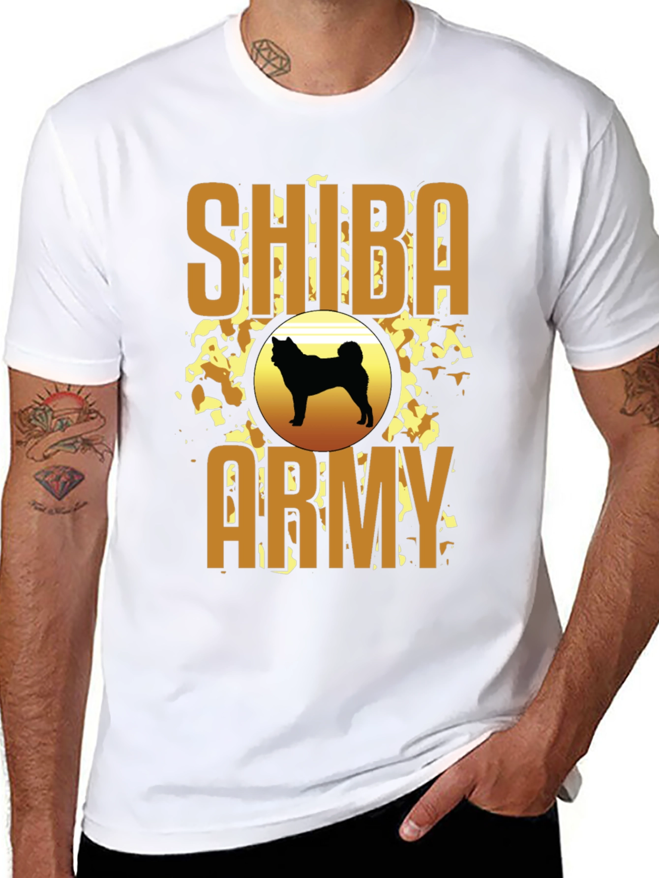 Shiba Army Graphic Tee - Dog Lover T-Shirt