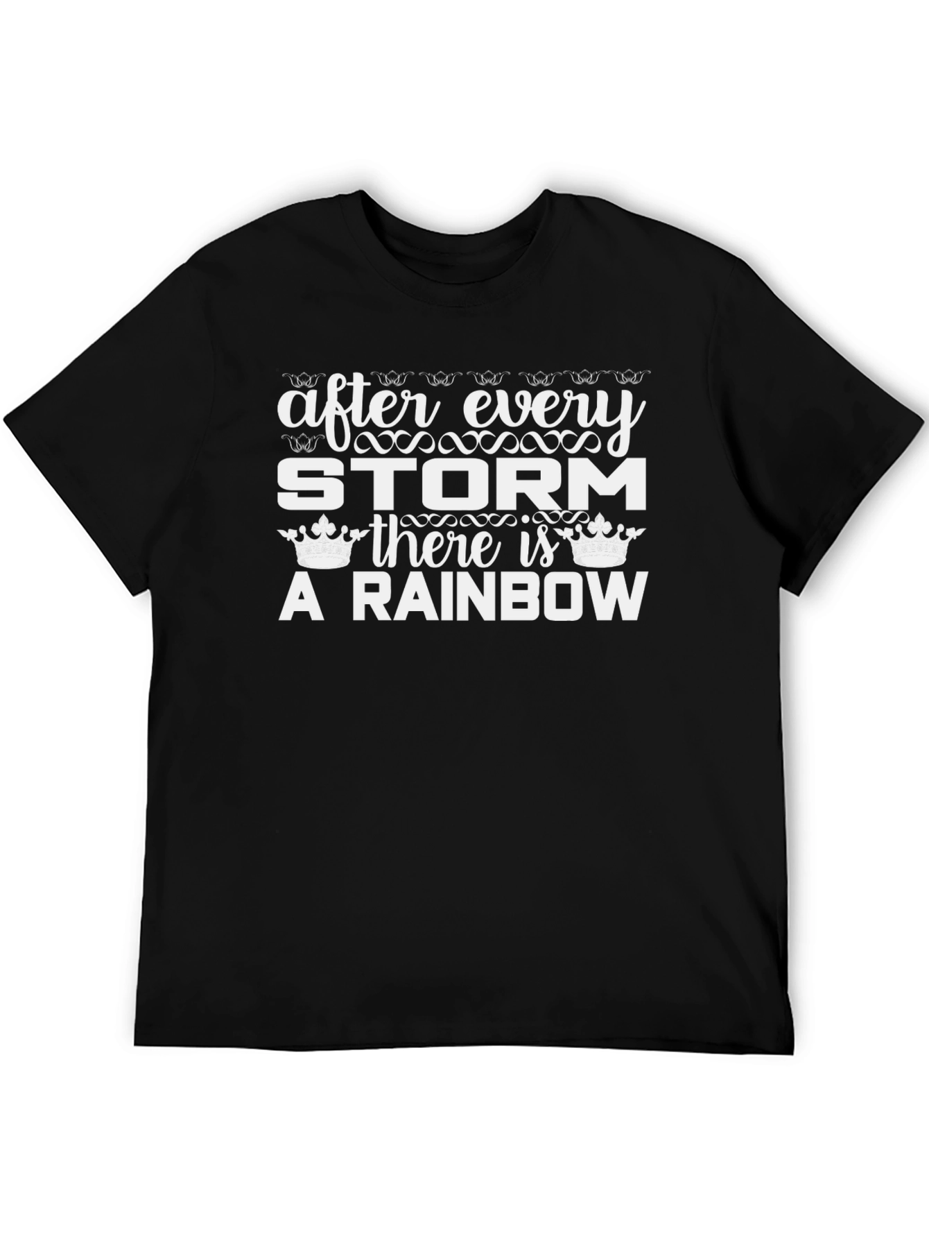Storm Rainbow Graphic T-Shirt - Inspirational Design