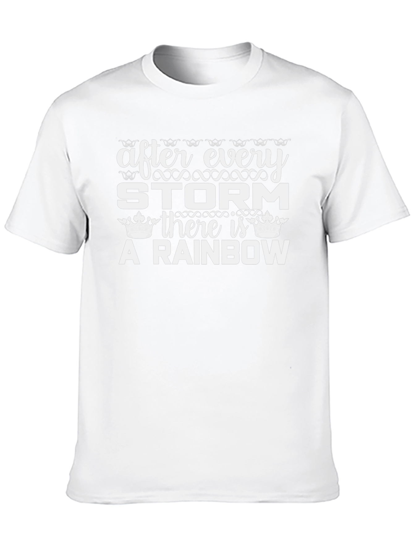 Storm Rainbow Graphic T-Shirt - Inspirational Design