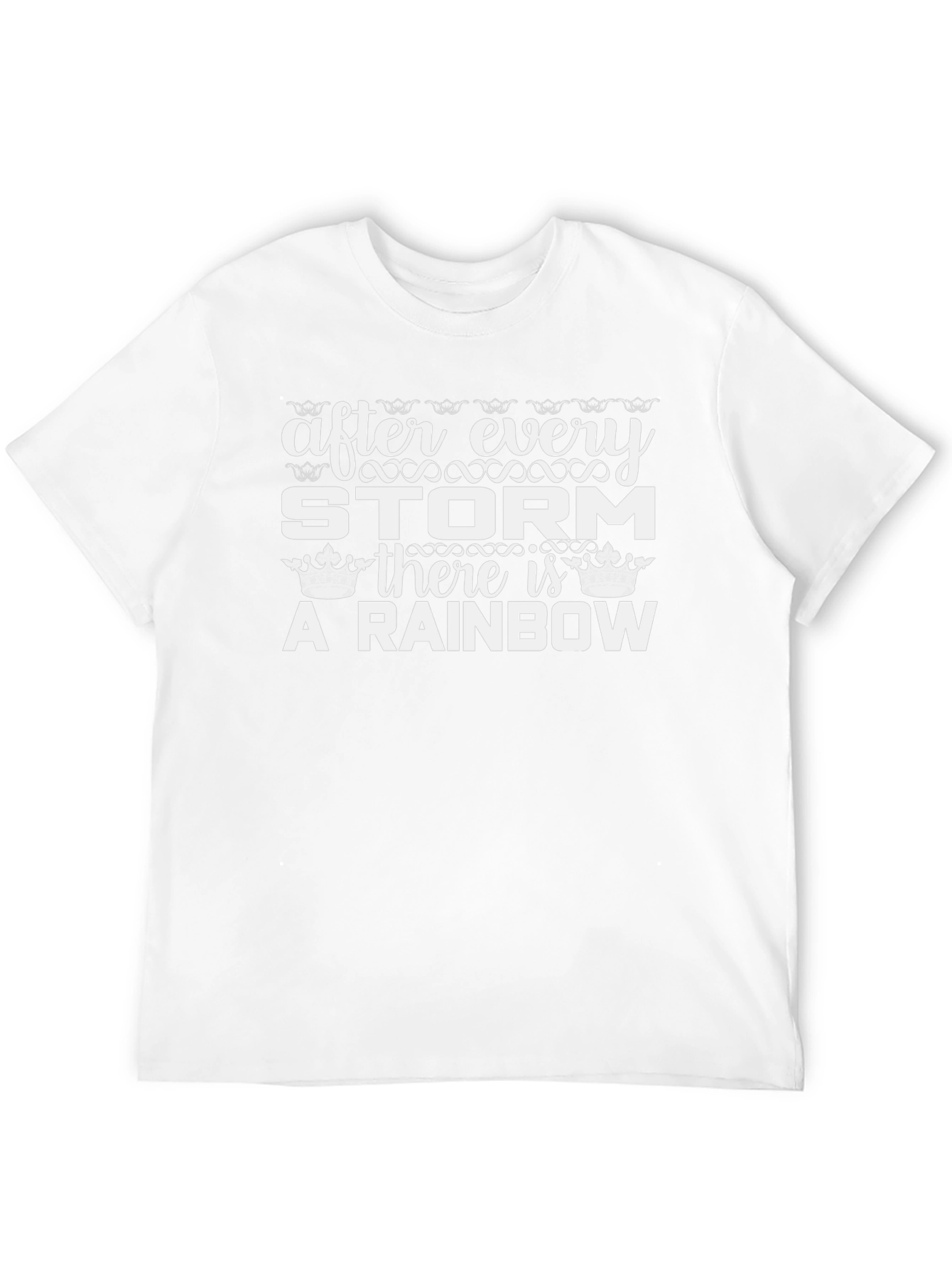 Storm Rainbow Graphic T-Shirt - Inspirational Design