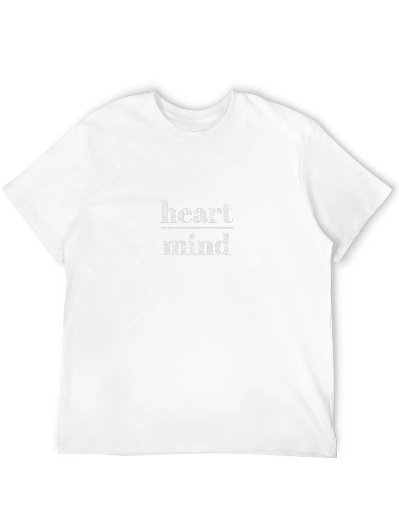 Heart Over Mind Graphic Tee - Soft Black T-Shirt