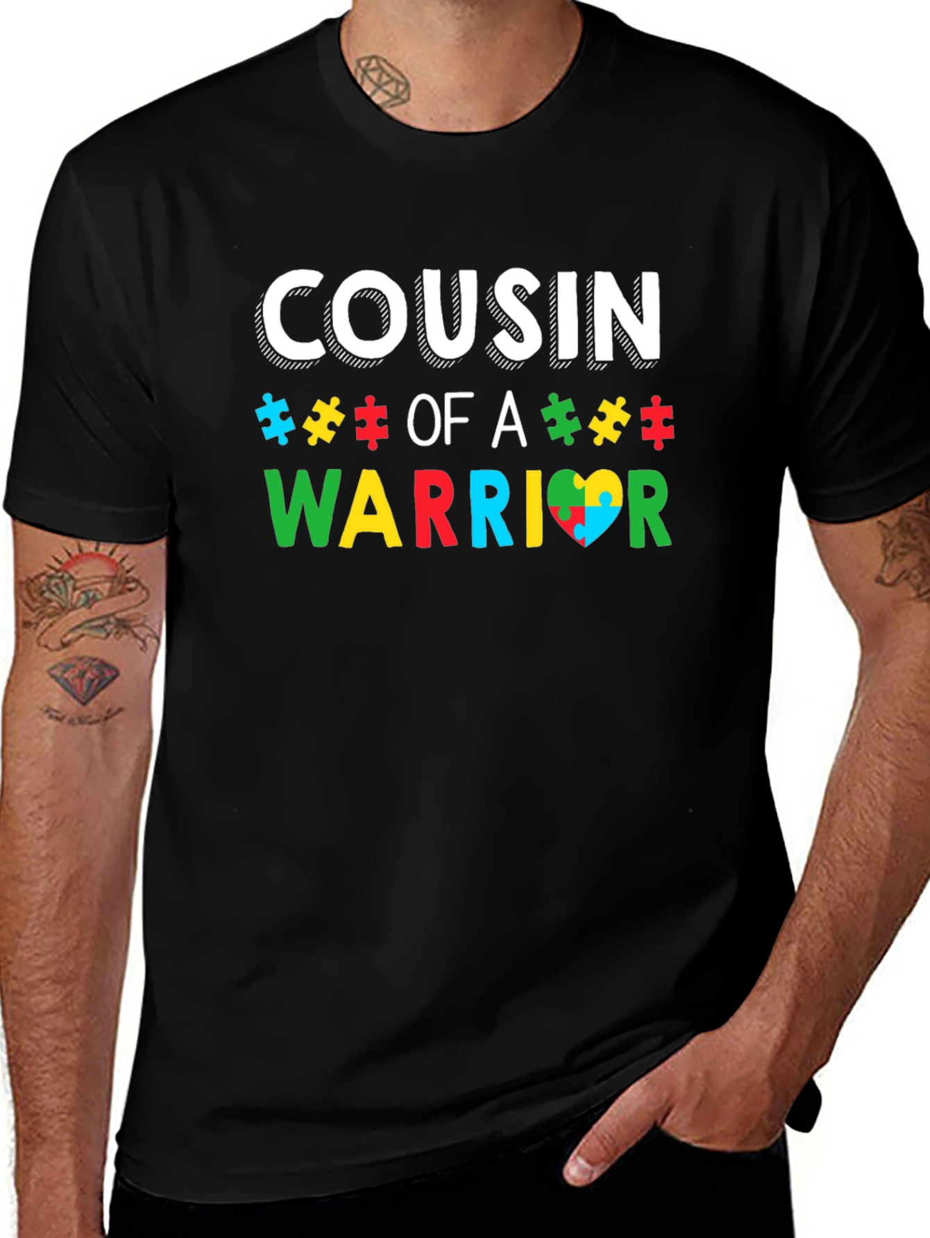 Cousin of A Warrior Autism Awareness T-Shirt