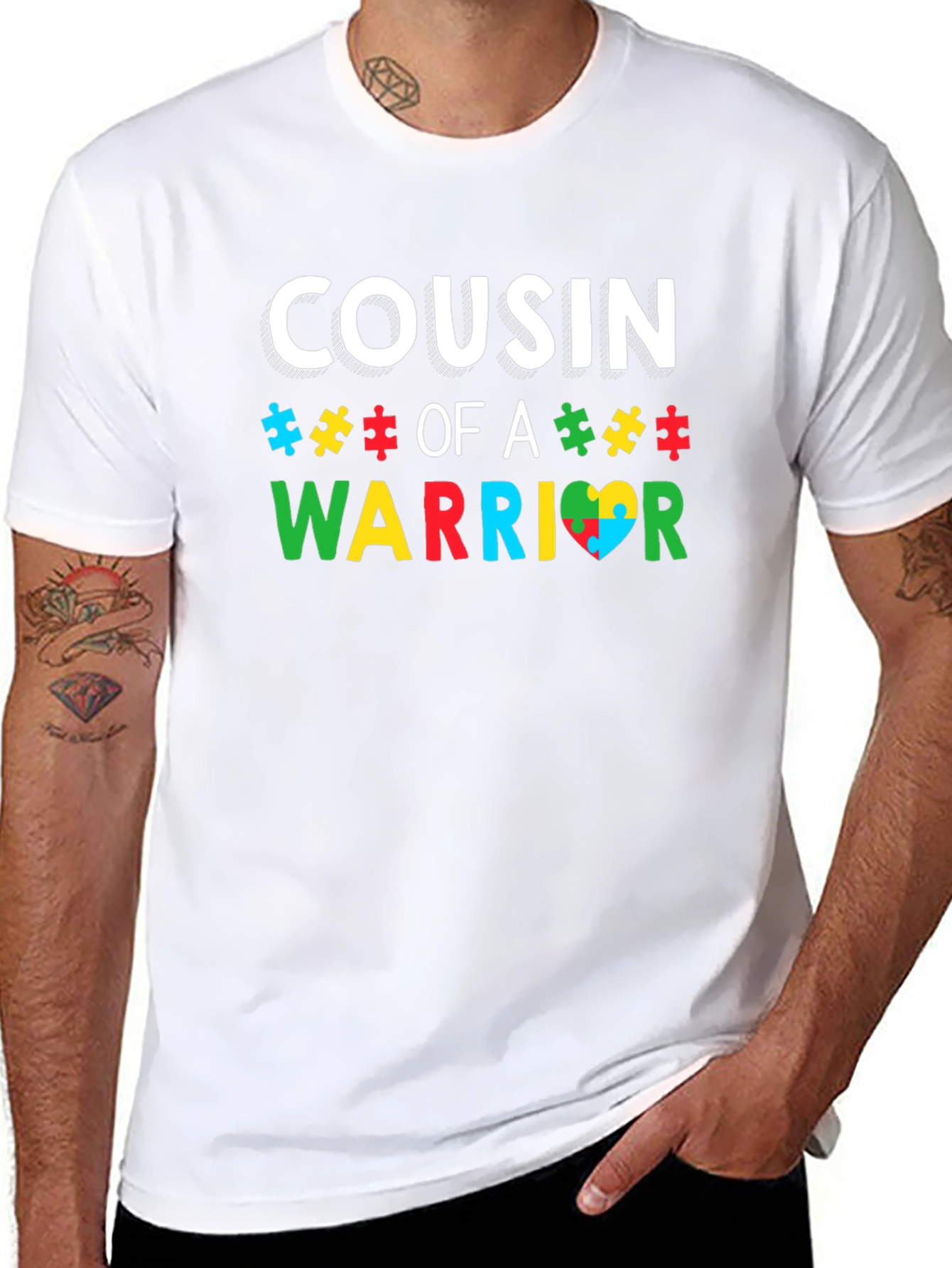 Cousin of A Warrior Autism Awareness T-Shirt