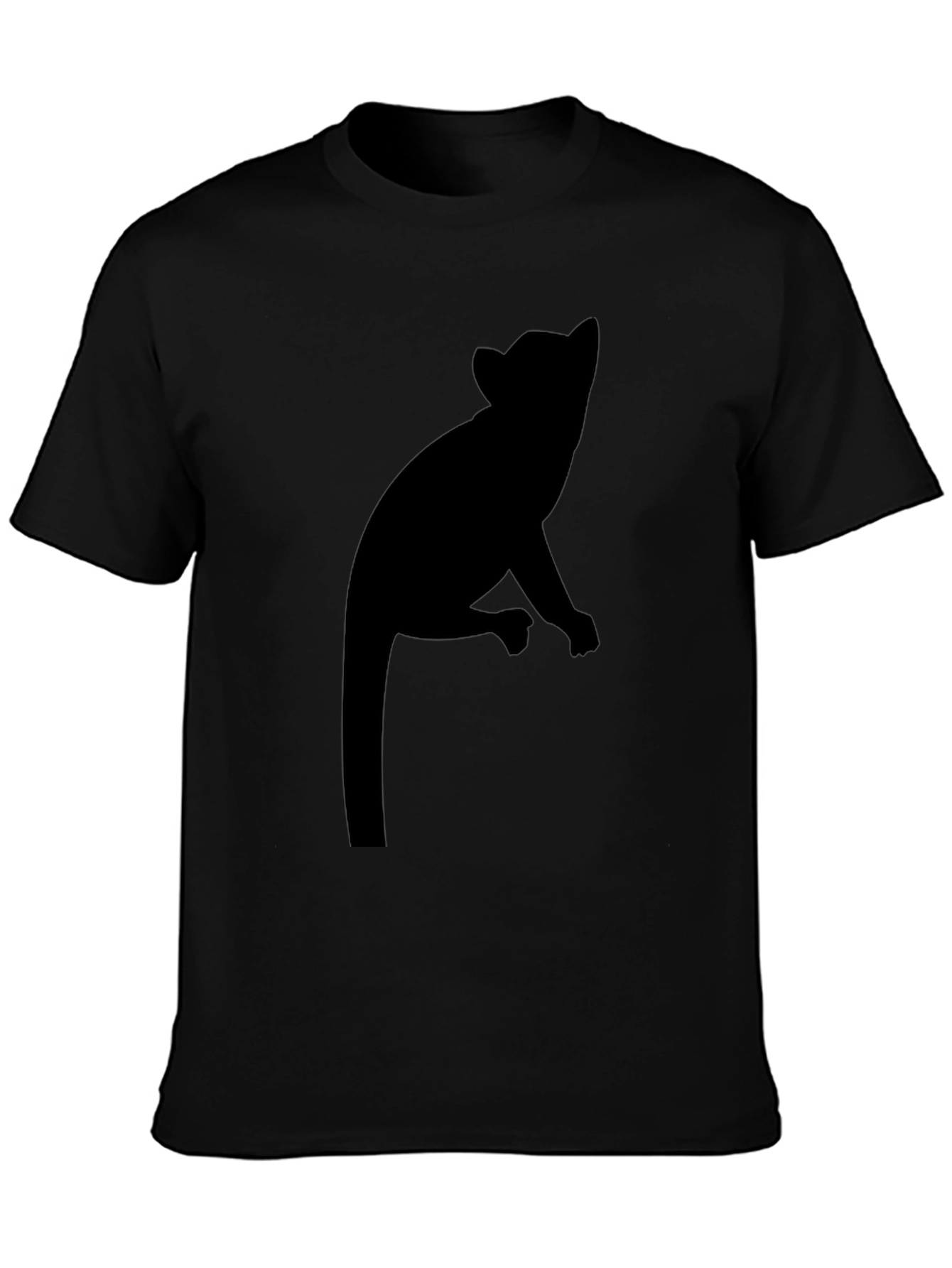 Silhouette Opossum Black Graphic Tee