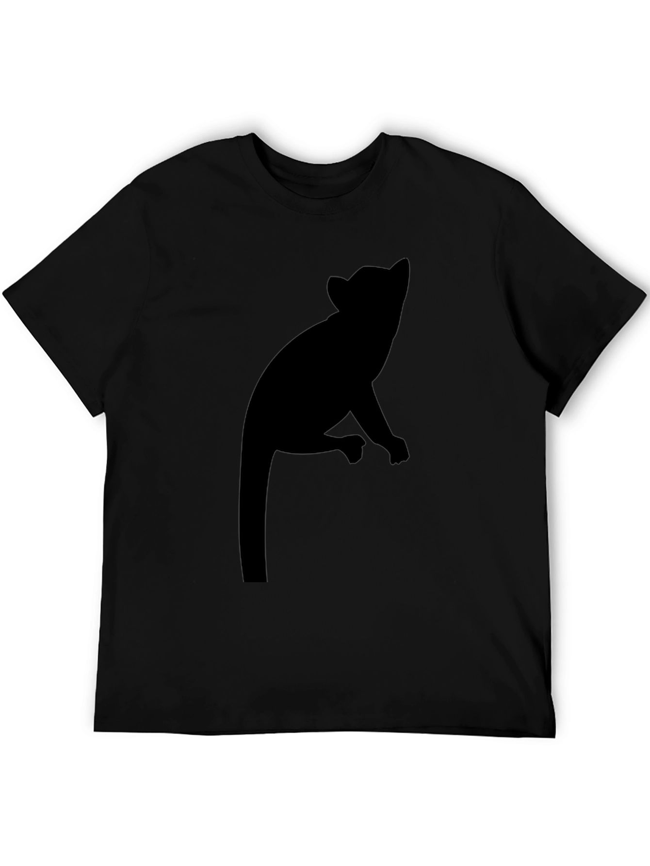 Silhouette Opossum Black Graphic Tee