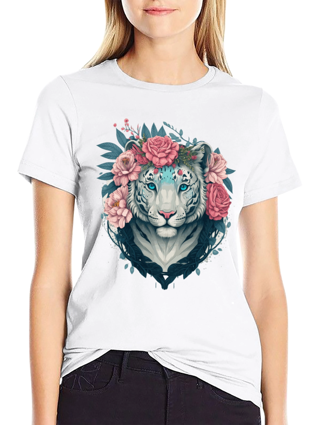 Floral Tiger Graphic Tee