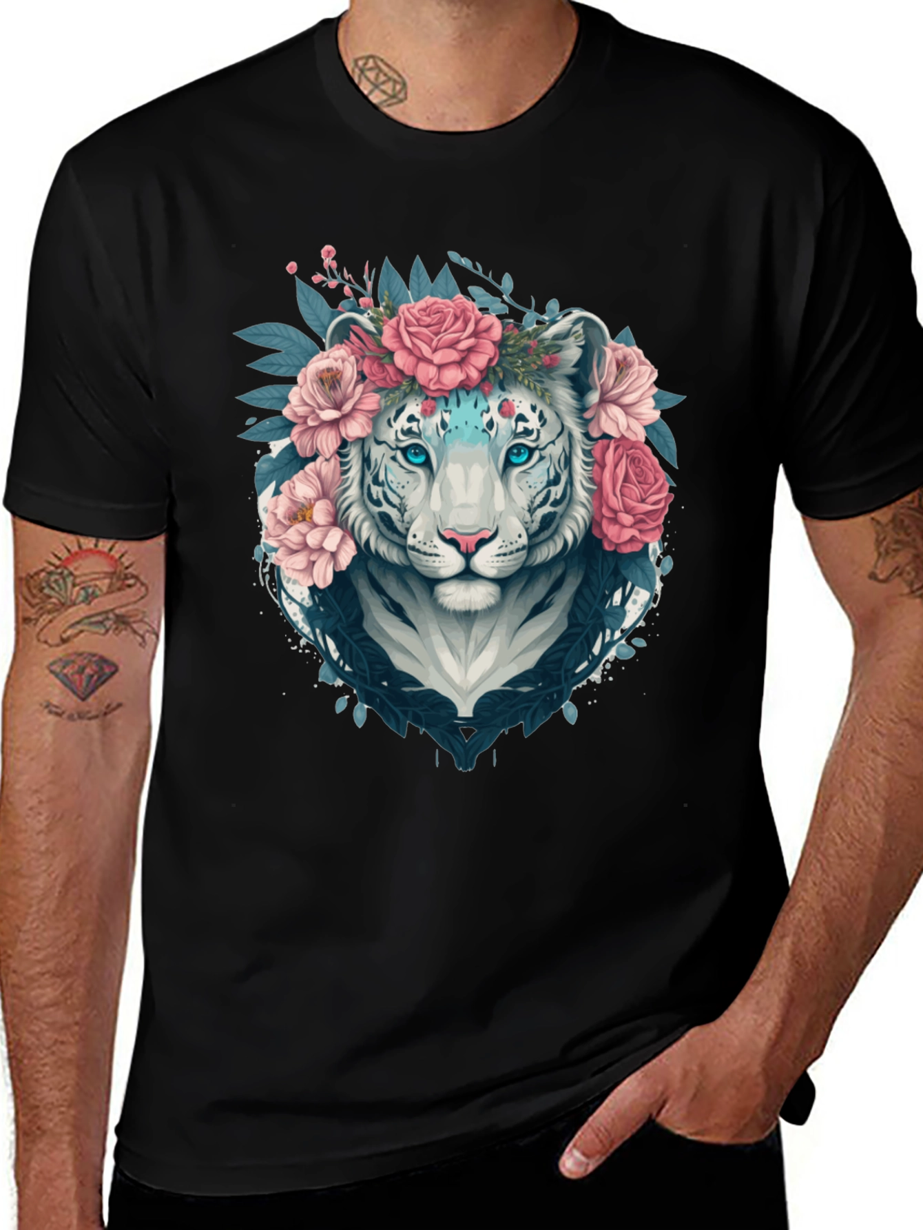 Floral Tiger Graphic Tee