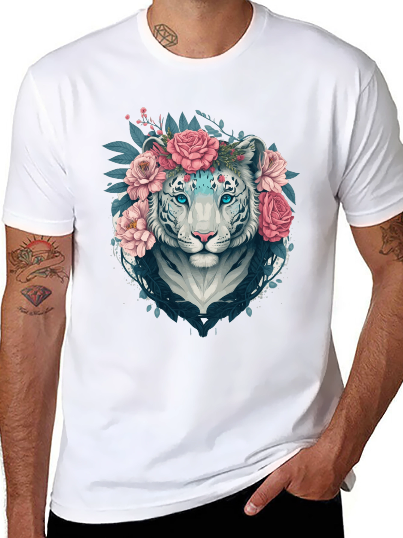 Floral Tiger Graphic Tee