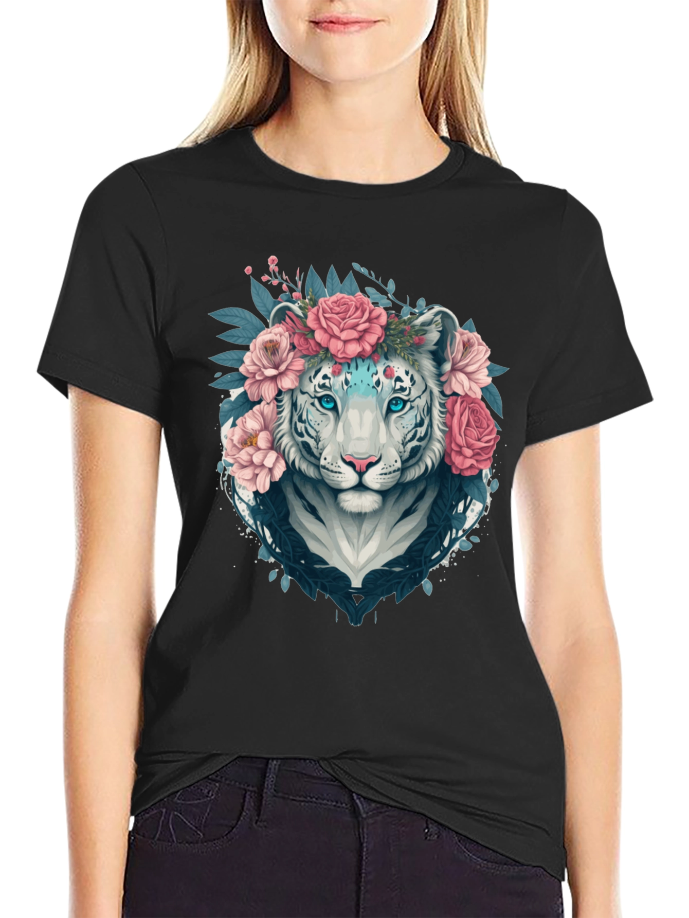 Floral Tiger Graphic Tee