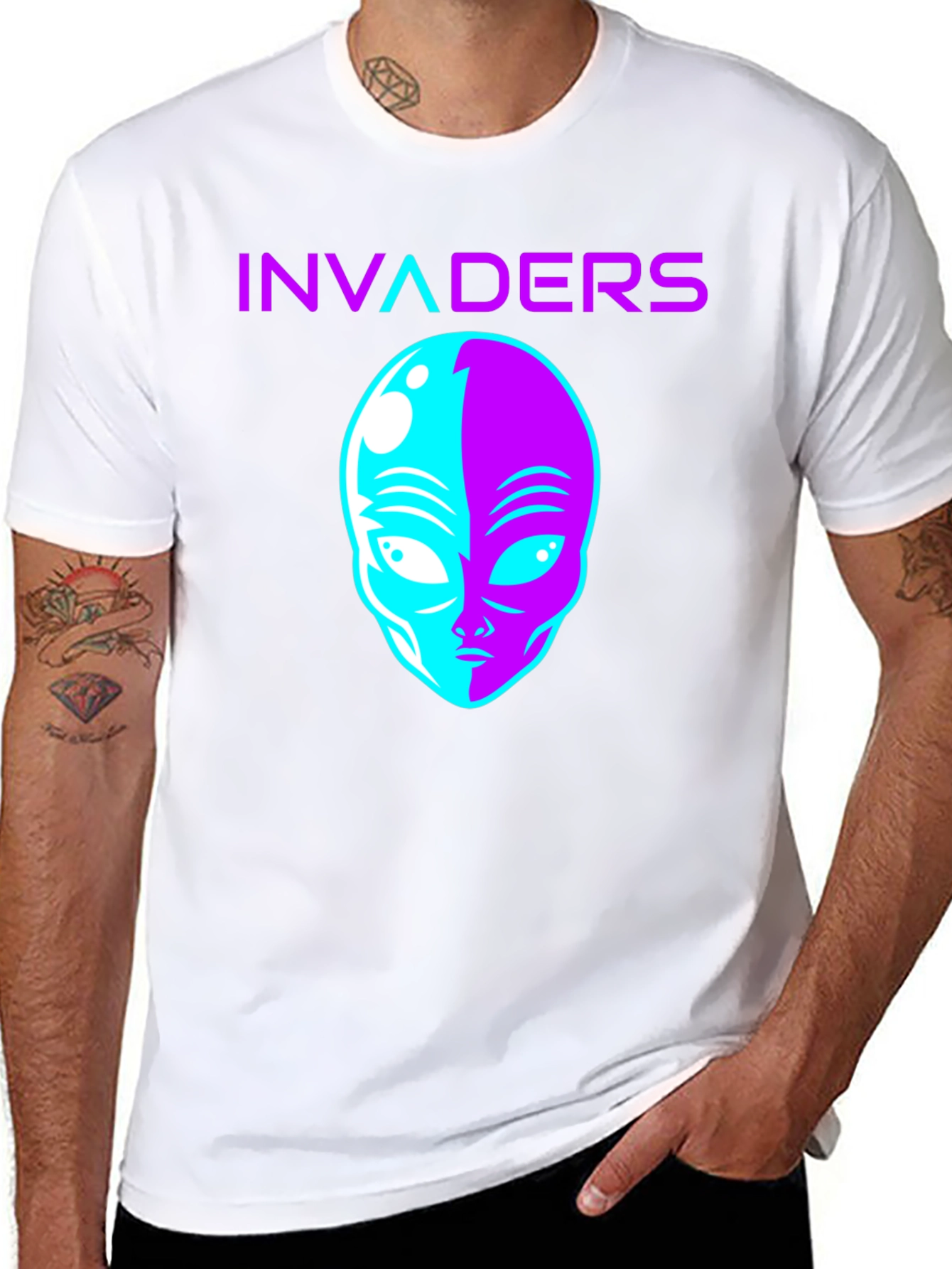 Invaders Alien Graphic T-Shirt