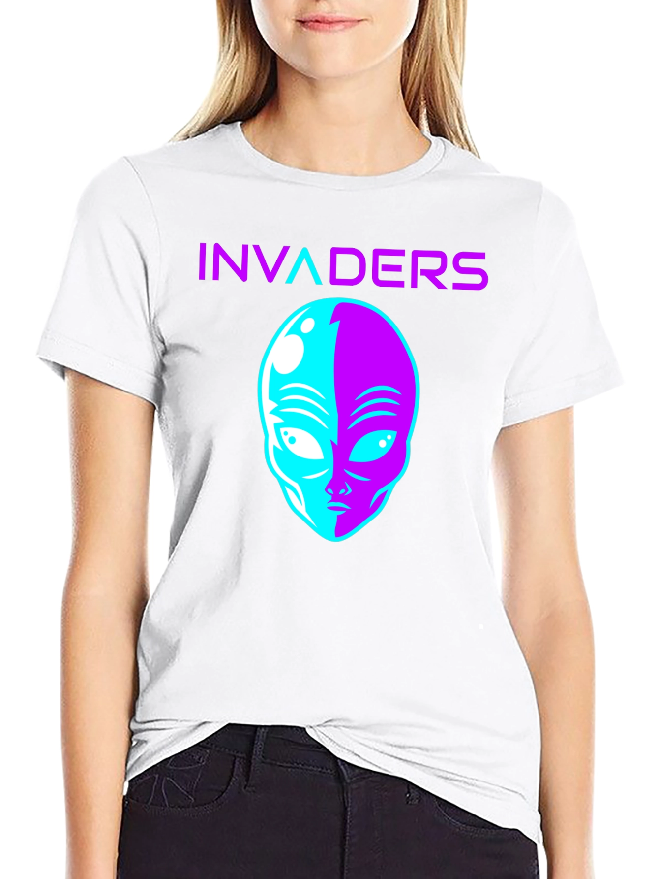 Invaders Alien Graphic T-Shirt
