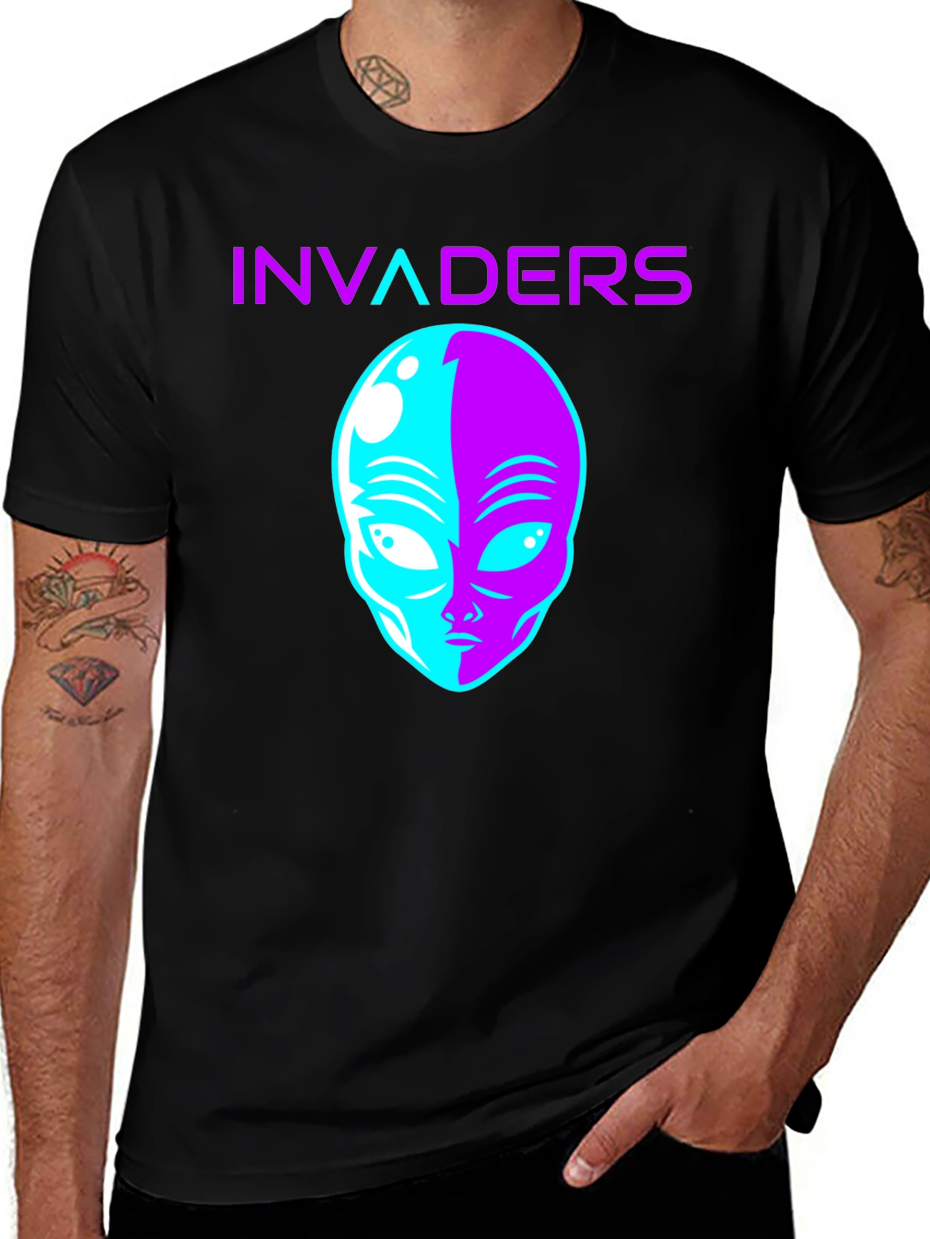 Invaders Alien Graphic T-Shirt