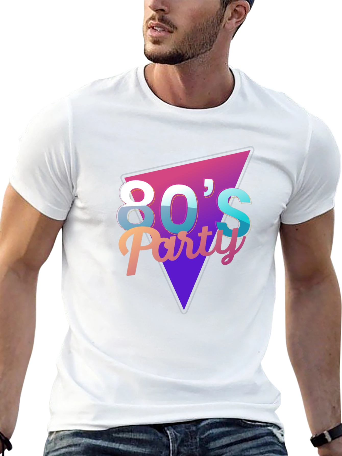 80s Party Graphic Tee - Retro Style