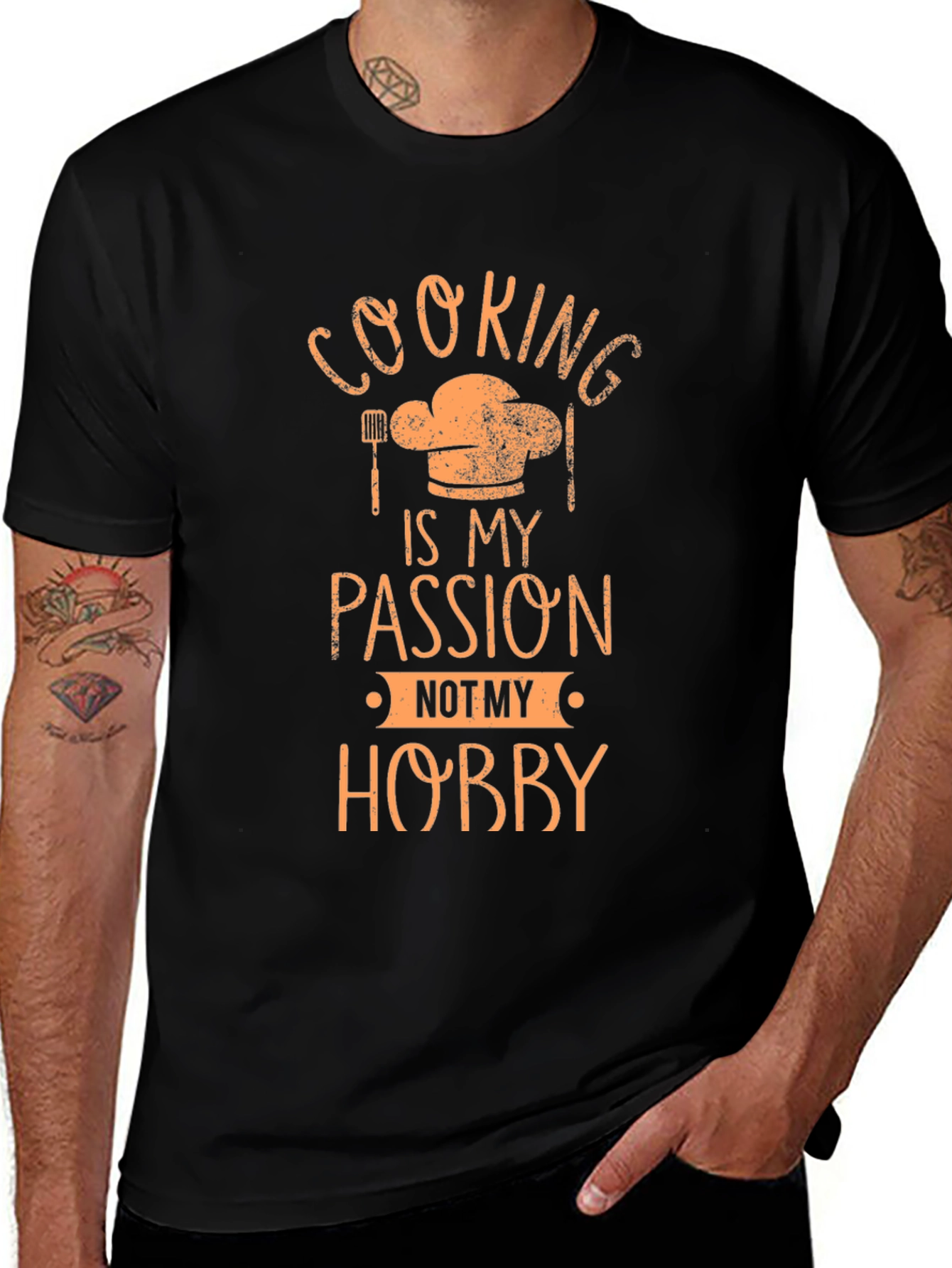 Cooking Passion T-Shirt - Chefs Hat Design