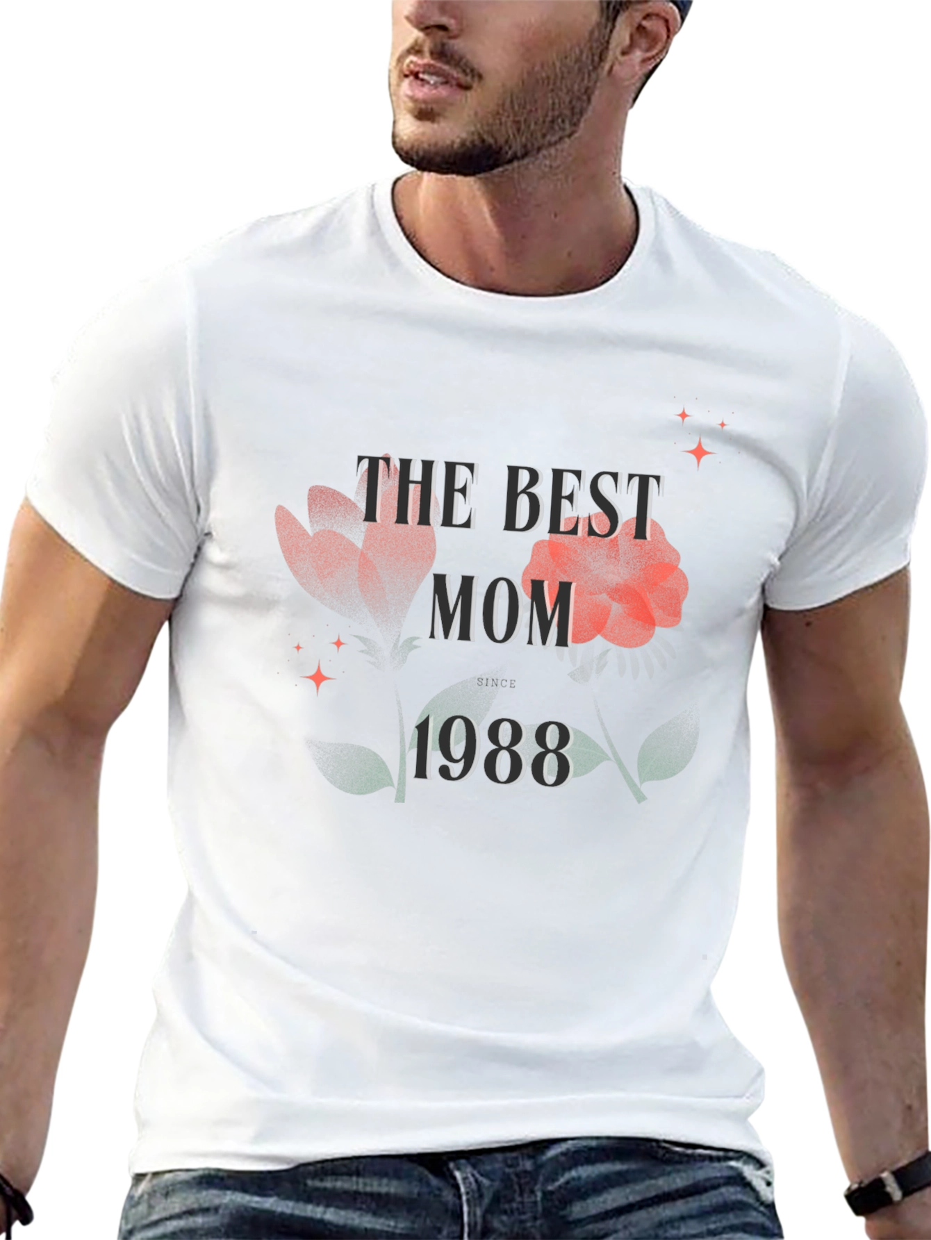 Best Mom Since 1988 Graphic Tee - Black