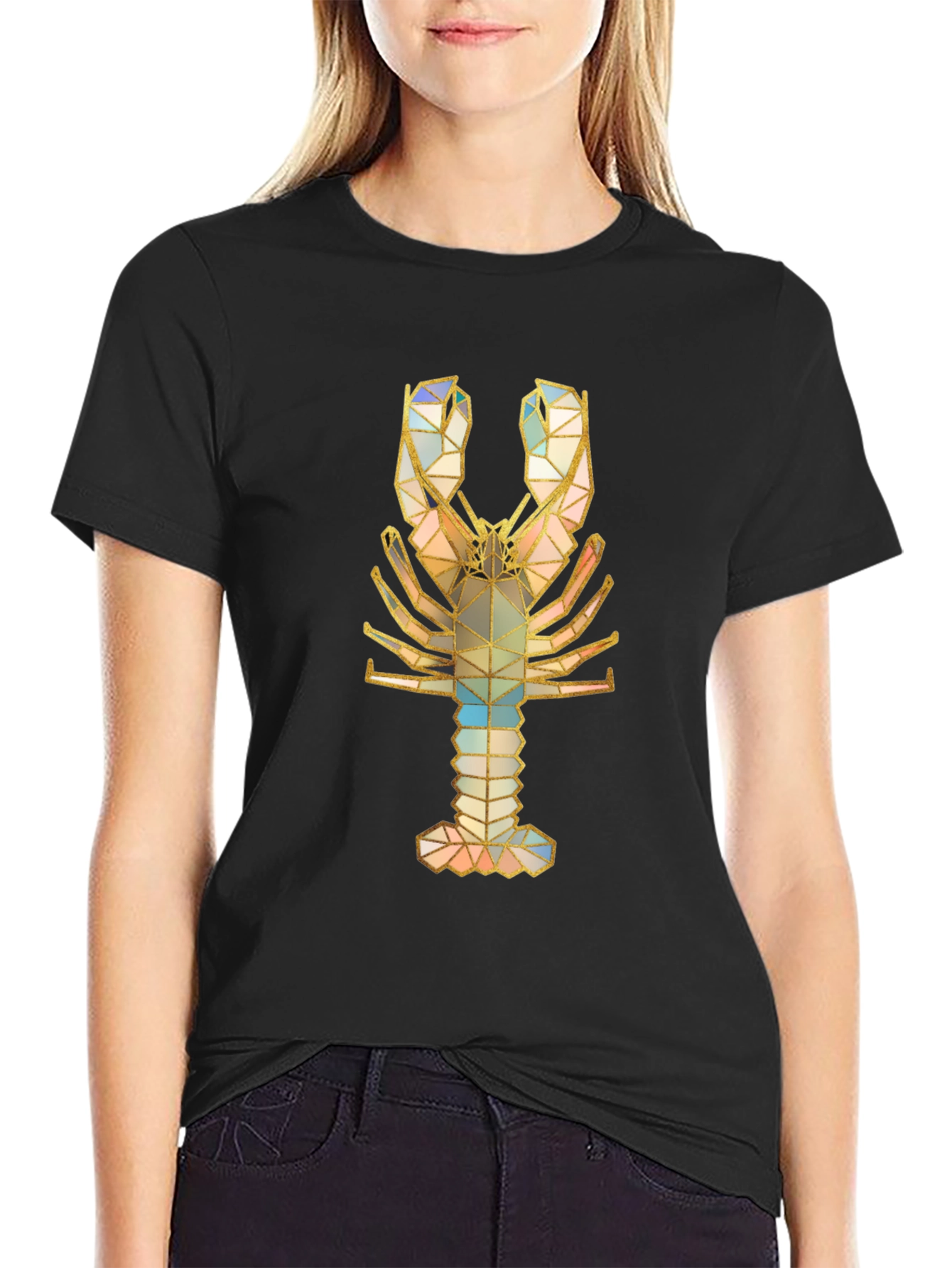 Geometric Lobster Graphic Tee